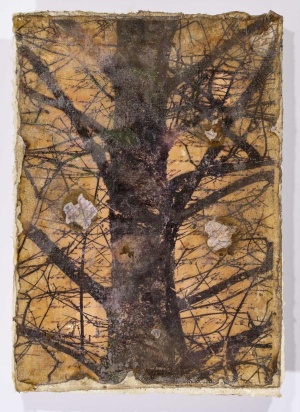 Jan Davidoff, Tree I, 2017, 29x21,5cm, Mischtechnik auf Papier