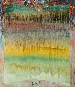 Yury Kharchenko, Hommage à Paul Celan in Egypt 2, 2014, Öl auf Leinwand, 140 x 120 cm