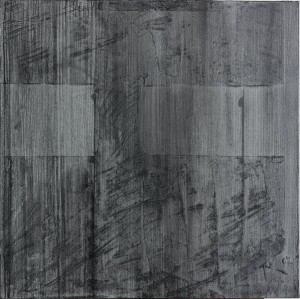 Danil Yordanov, pause 1, 2013,  pencil on canvas, 80 x 80 cm, @Lachenmann Art FFM2020