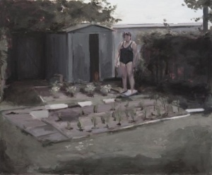 Blanca Amorós, Pose, 73x60cm, Oil on Linen, 2015, Lachenmann Art
