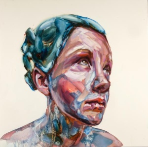Justine Otto, neno, 55 x 55 cm, oil on mdf, 2016