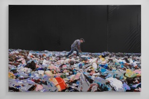 Reifenberg, Untitled 011210, 2010-2016, Plastiktüte und Scotch tape, 130 x 200cm, Photocredits Wolfram Ziltz