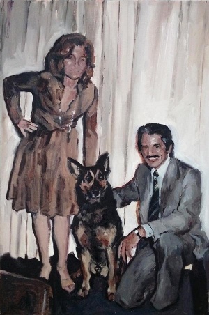 Blanca Amorós, Retrato de familia,40x60cm, Oil on Linen, 2015, Lachenmann Art