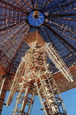 Römer + Römer, Sky above Burning Man, 2021, Öl auf Leinwand, 150 x 110 cm