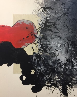Yongchang Chung, ohne Titel (3), 2012, Mischtechnik ,100 x 80 cm