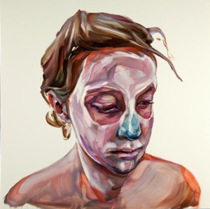 Justine Otto, eson, 55 x 55 cm, oil on mdf, 2016