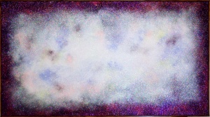 Nika Fontaine, CC 23 - The Milky Way, 2015, 220cmX120cm, glitter on burlap