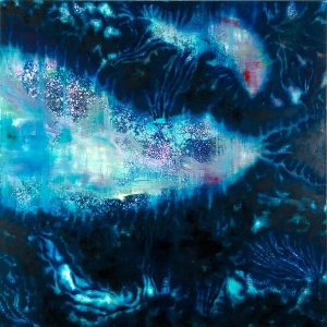 Aya Onodera, Die Meerader 4, 200x200, oil on canvas, 2011, Lachenmann Art