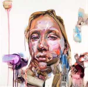 Justine Otto: unsa, 2016. 55 x 55 cm, Öl auf MDF, 6.400 EUR