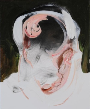 Jukka Rusanen, Loosing Expressions, Öl auf Leinwand, 2018, 60 × 50 cm