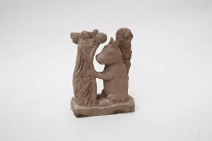 Stefan Rinck, Squirrel, Sandstone, 33x27x13,5cm, 2007